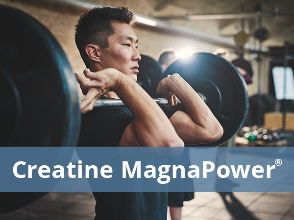 man doing power cleans promotion creatine MagnaPower