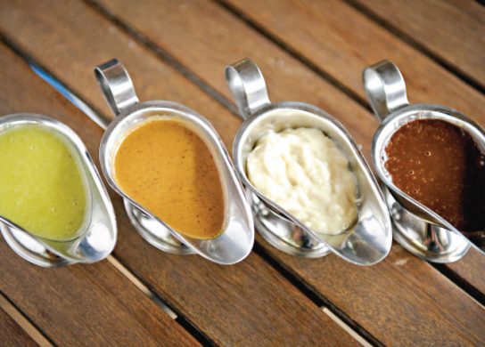 Serving Cups with Sauces