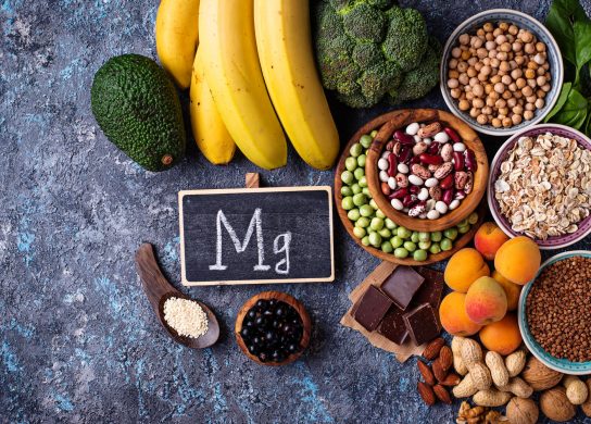 Healthy diet food with magnesium