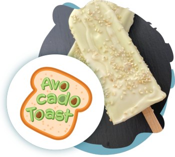 2022 TrenDish Avocado Toast Ice Cream Sample