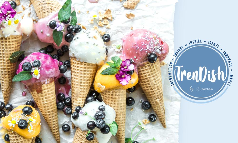 Ice Cream cones with TrenDish Logo