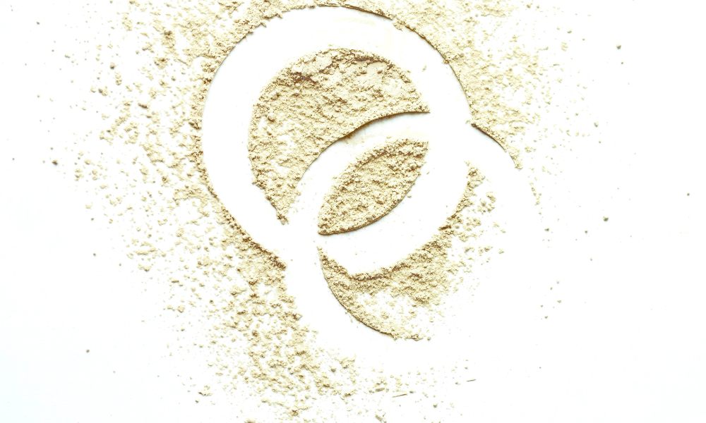 Image of powder forming two connected circles