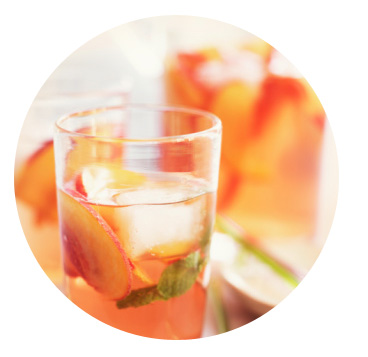 Peach Tea in a glass