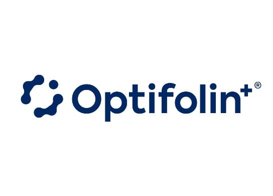 Optifolin+® Blue Logo white background