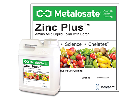 Zinc Plus is an amino acid chelated foliar fertilizer for Plant Nutrition.
