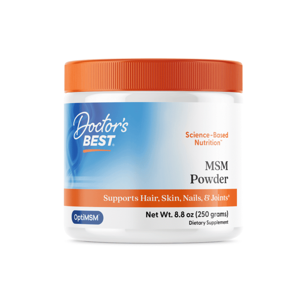 Image of bottle of Doctor's Best MSM Powder
