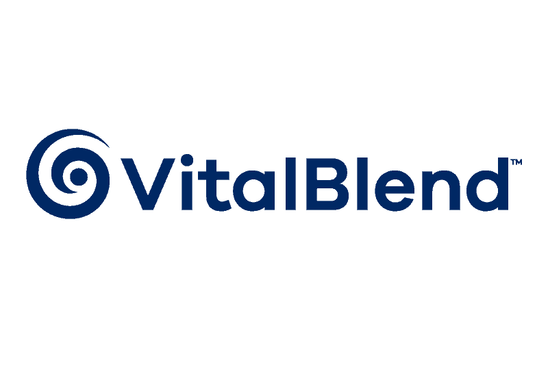 VitalBlend logo in blue