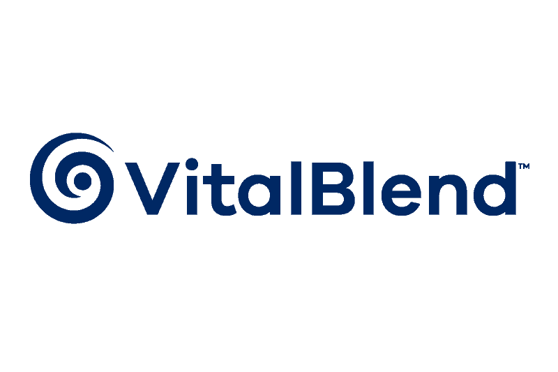 Vitalblend logo in blue