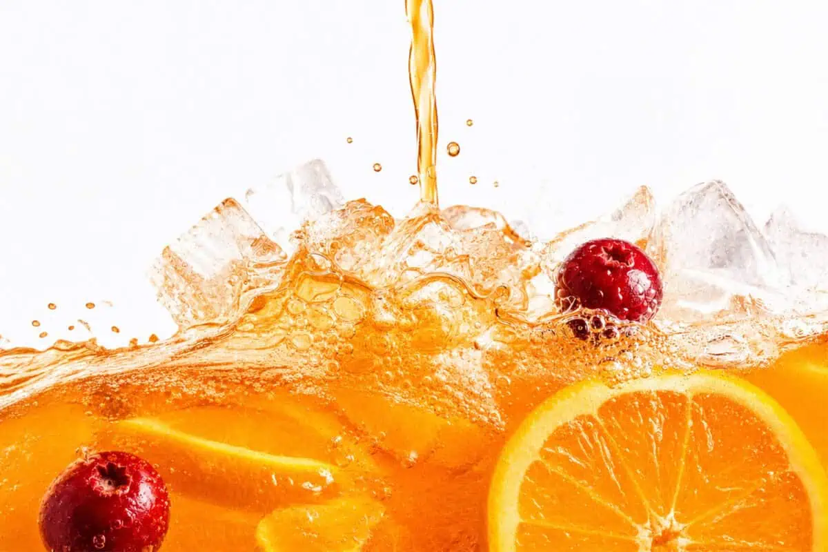 Image of INjoy beverage systems, cranberry and orange drink.