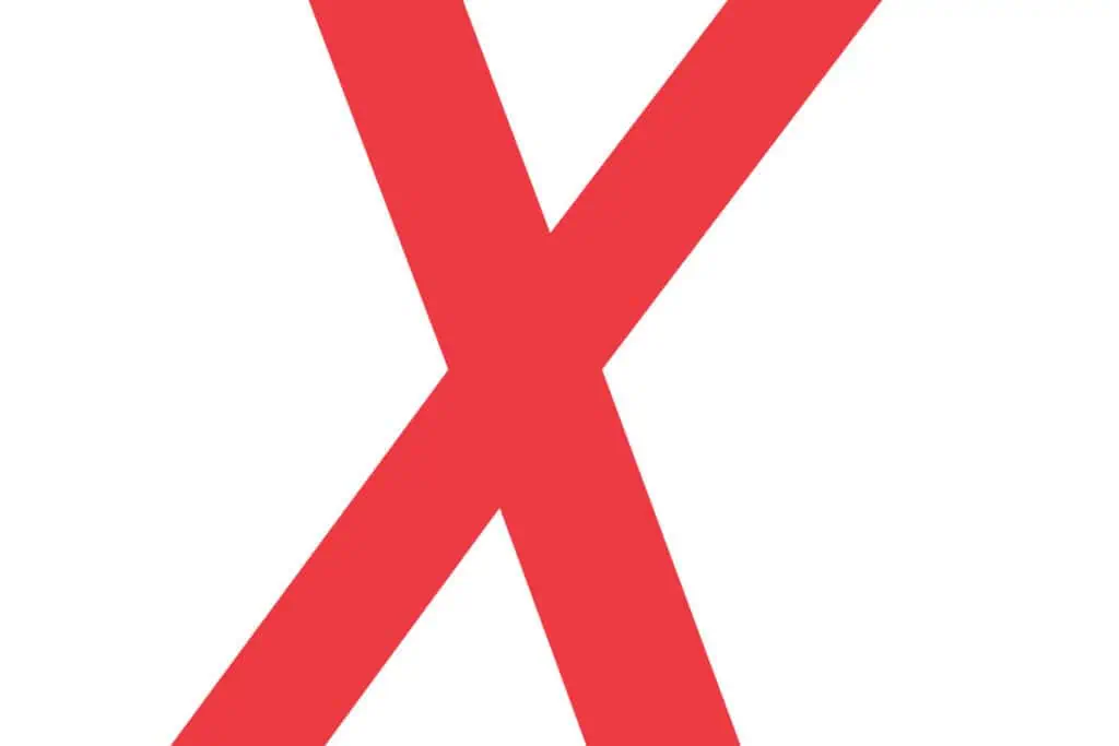 Red X on white, like AminoShure®-XL branding.