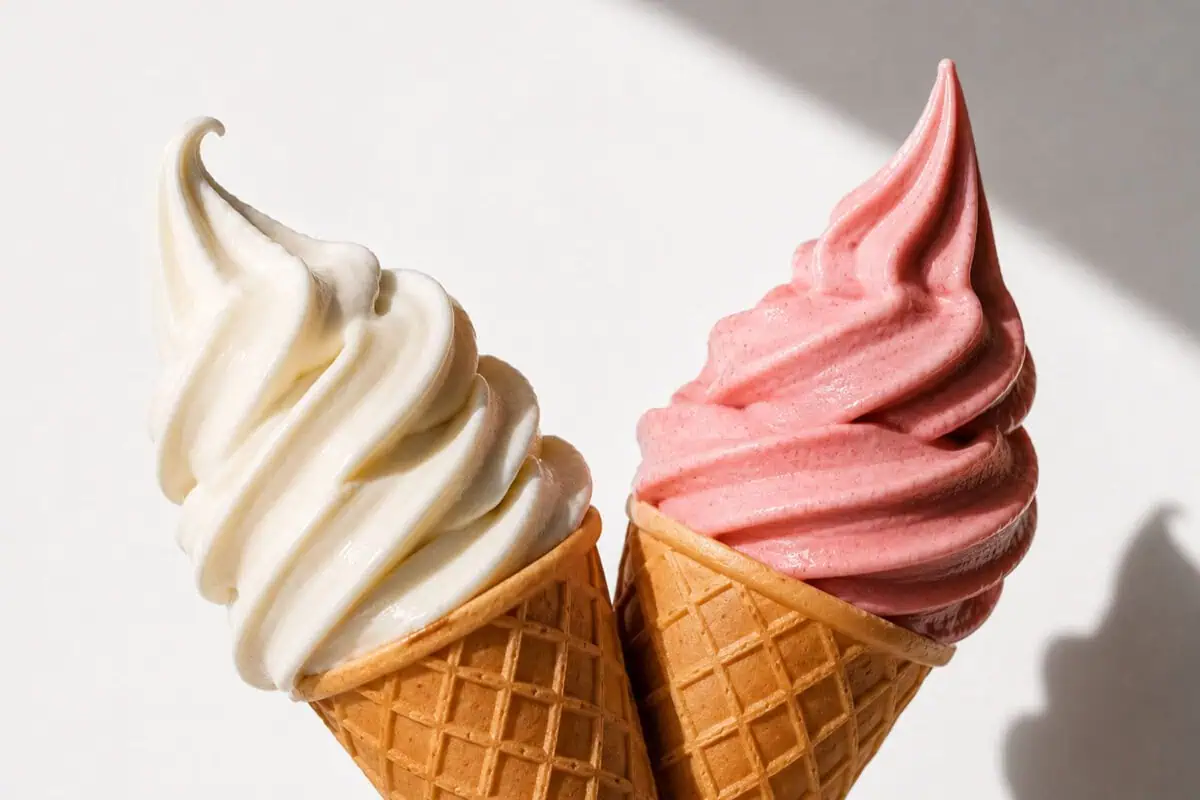 image of two ice cream cones