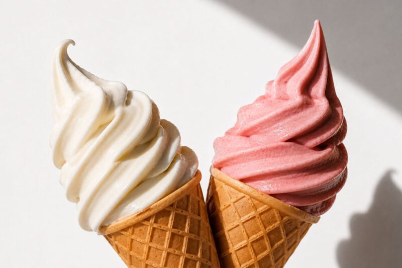 image of two ice cream cones