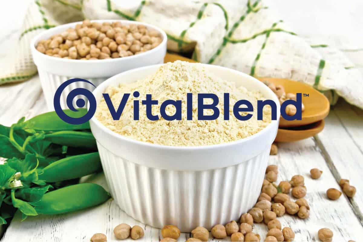 Vitalblend brand logo powder