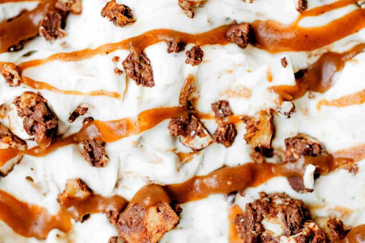 textured variegate ice cream
