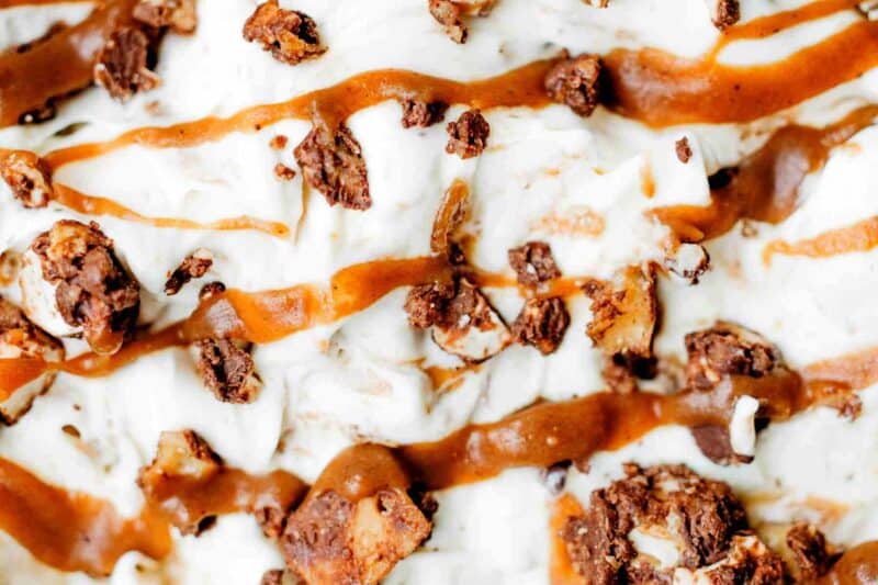 textured variegate ice cream