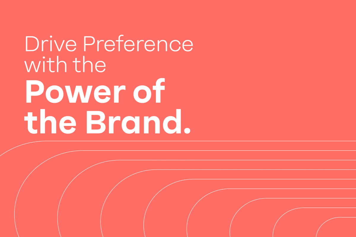 "OptiMSM® Co-Branding message 'Drive Preference with the Power of the Brand' on a coral background with curved line design