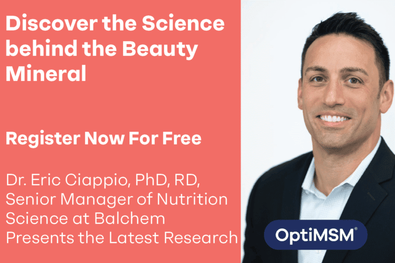 Image of eric ciappio OptiMSM beauty from within webinar