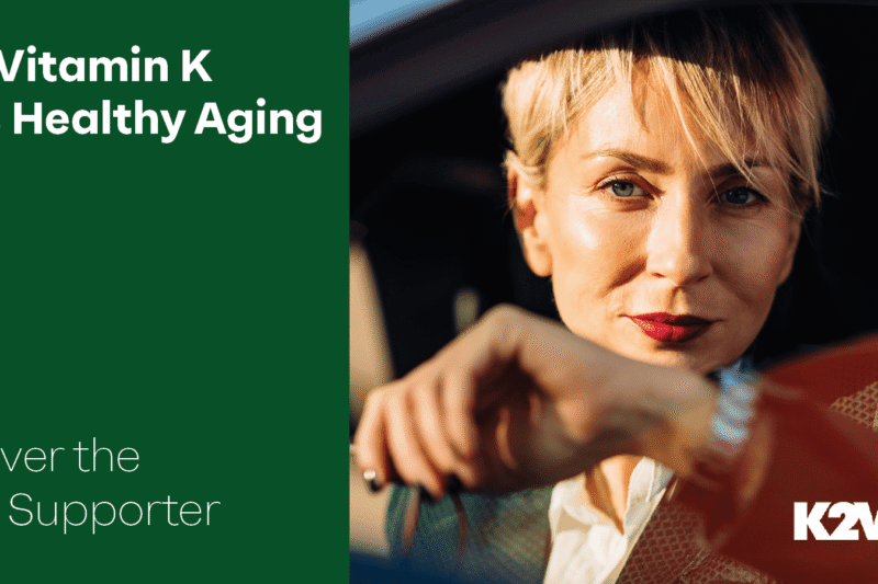 How Vitamin K fuels healthy aging, discover the silent supporter, woman sitting in a car