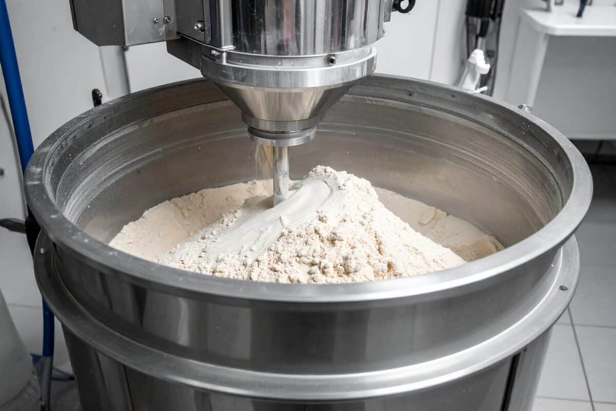 Excipients Powders Machine 1200×933 Metal Excipients powders machine in a facility
