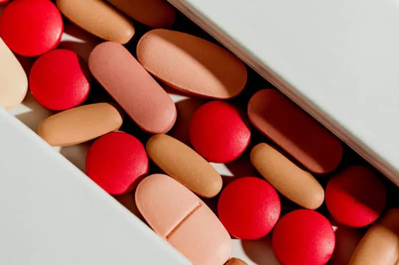 Image of multi-colored pills
