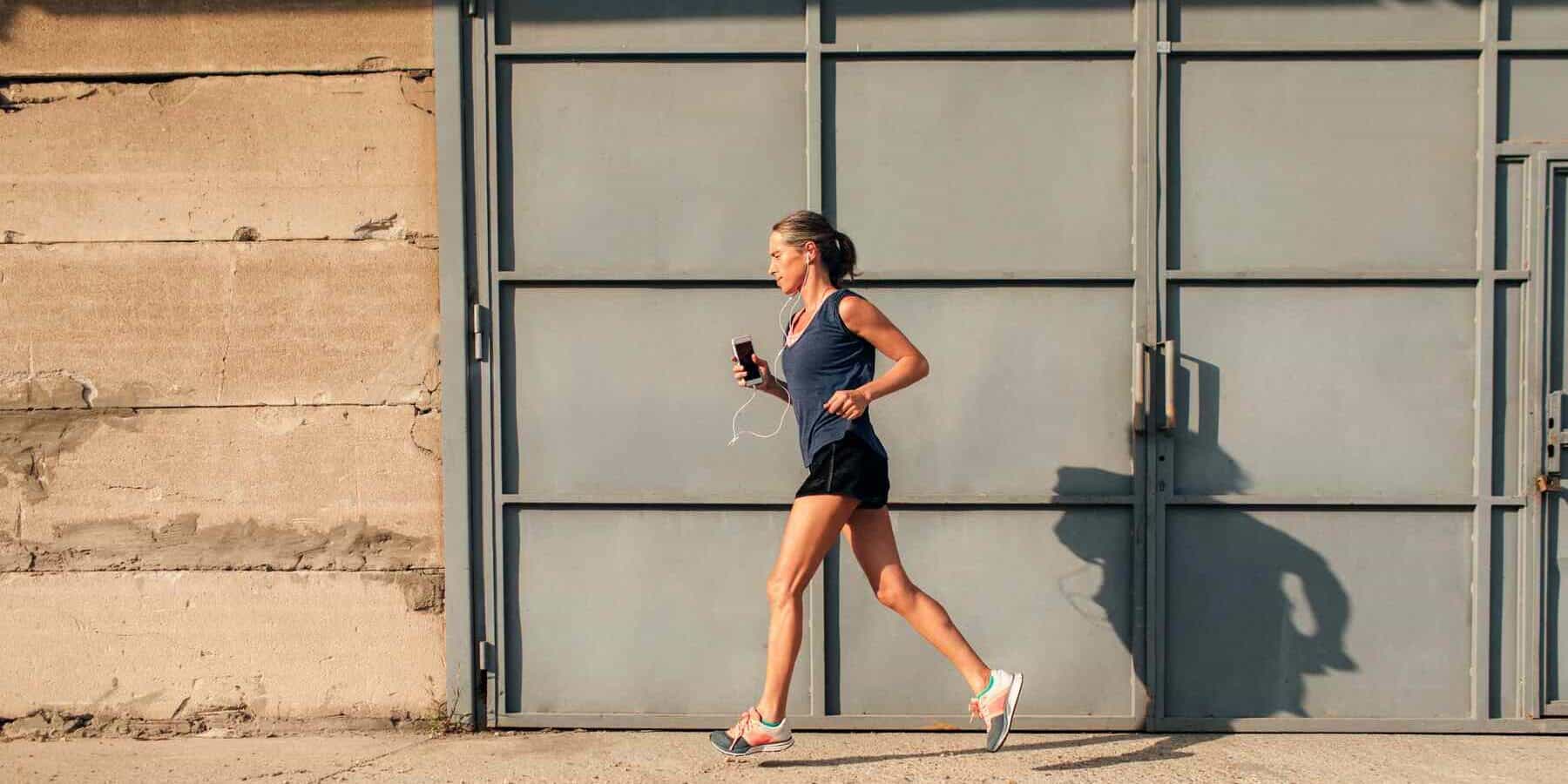 Image of a woman running