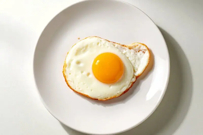 Egg yolk, one of the best choline-rich foods for brain health and cognitive function.