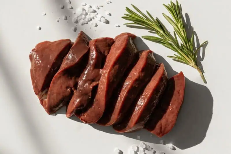 Beef liver, one of the most choline-rich foods for brain health and cognitive function.