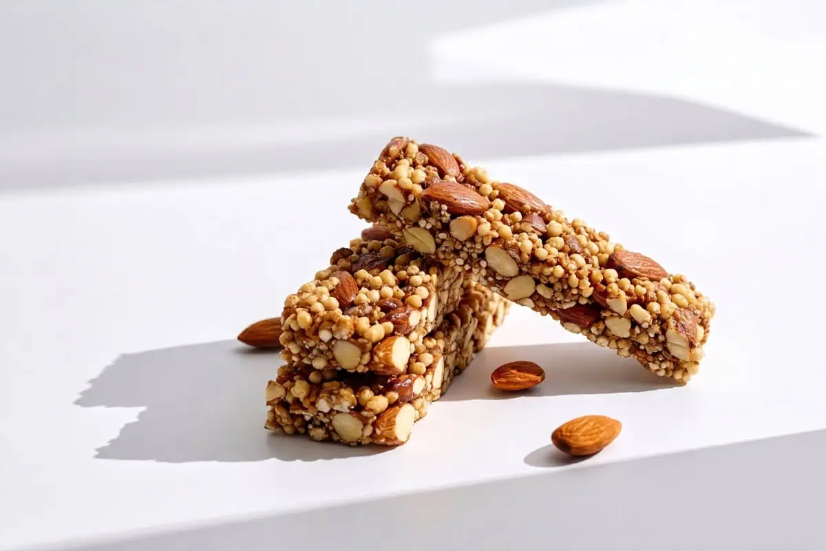 Healthy snack bars with nuts and seeds