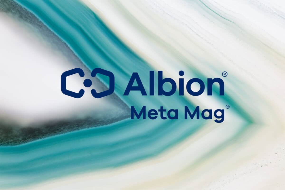 Albion Meta Mag® image header in blue